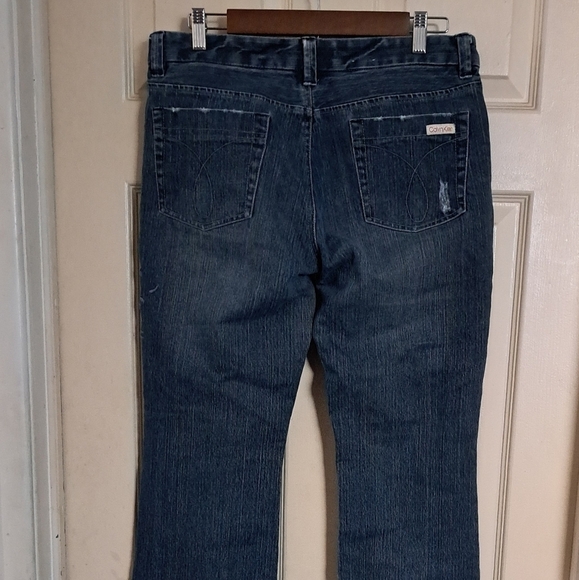 Calvin Klein size 10 jeans embroidery on leg 5/$25 - Picture 2 of 5